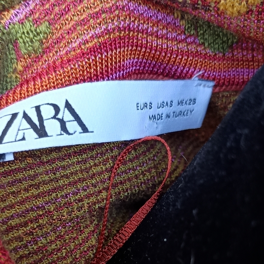 Zara Colorful Cactus Patterned Button-Up Cardigan_S - Picture 6 of 8